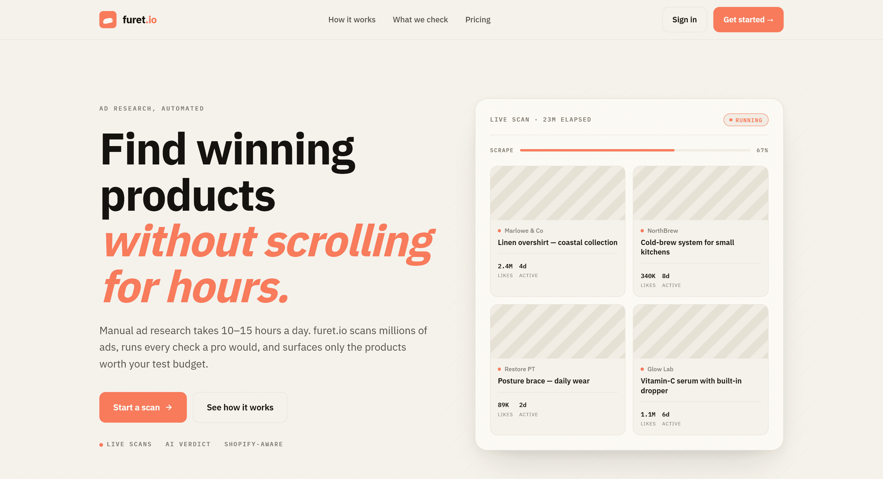Furet — screenshot